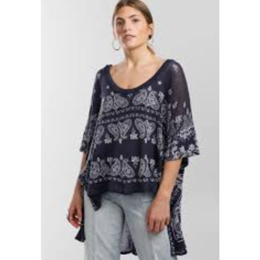 Free People No Matter What Top in Cool Combo size xs